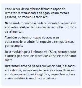 Nano filtro de papel
