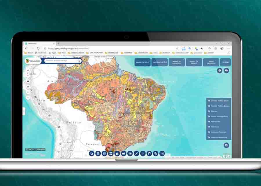Uma série de planos de informação, entre eles biomas, bacias hidrográficas, hidrovias e rodovias, pode ser acionada e visualizada em conjunto. Foto: Arte: Alexandre Esteves / divulgação