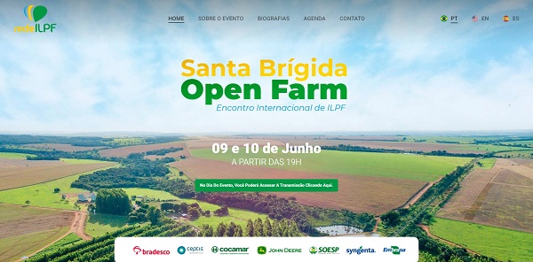 O Santa Brígida Open Farm será transmitido ao vivo, com tradução simultânea para o inglês e o espanhol, no endereço: https://santabrigidaopenfarm.com.br/.