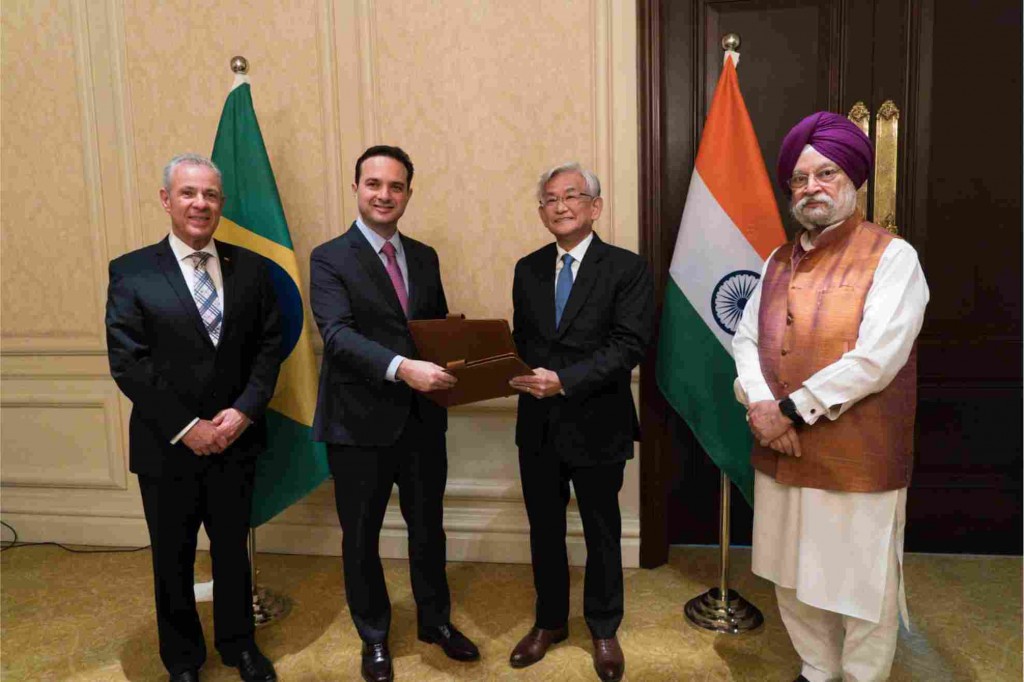 Iniciativa faz parte do Memorando de Entendimento firmado, nessa quinta (21), entre a UNICA e a Associação dos Fabricantes de Automóveis Indianos. Foto: divulgação 