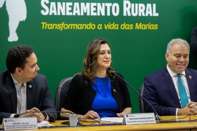 Projeto Mulheres: Saúde Ambiental e Saneamento Rural é lançado em Brasília na presença da ministra Cristiane Britto (Foto: Hilton Silva / MMFDH)