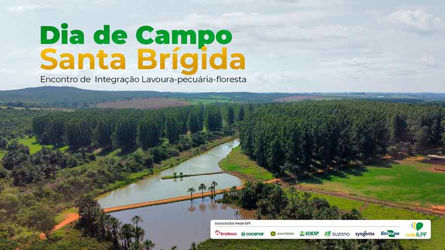 O evento é promovido pela Associação Rede ILPF, numa parceria público-privada formada pela Embrapa, cooperativa Cocamar e as empresas John Deere, Syngenta, Bradesco, Soesp (Sementes Oeste Paulista) e Suzano. (Imagem: Divulgação)