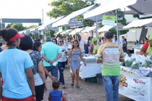 Toda quinta-feira, às 17h, na Praça da Juventude, a comunidade de Caetité e quem mais passar por lá poderão comprar de alimentos saudáveis, livres de agrotóxicos e produzidos com dedicação e sob fiscalização sanitária. Foto: Divulgação.