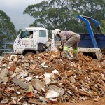 Construção civil no Brasil gera em torno de 87,2 milhões de metros cúbicos de resíduos/ano: 520 kg por habitante a cada dia. Foto: relacionada /reprodução Google