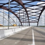Obra que estava parada desde 2017 foi retomada com a duplicação da via de ligação e encabeçamento da ponte em Sergipe. Foto: Imagens: Ricardo Botelho/Aescom MInfra / Divulgação.