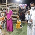 A celebração religiosa foi celebrada com missa pelo Padre João Sá Teles, da paróquia de Santo Antônio de Guanambi. Fotos: Ascom / PMG