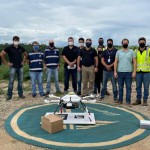 Drone DLV-1 NEO poderá operar comercialmente em voos BVLOS em um raio de 3 km, carregando cargas de até 2,5 kg. Ensaios com a SpeedBird em São José dos Campos-SP, em dezembro de 2021. Foto: divulgação.