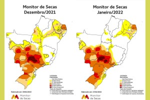 Áreas com seca avançaram em Alagoas e recuaram no Piauí. Nos outros sete estados da região, as áreas com seca permaneceram estáveis em relação a setembro de 2021.