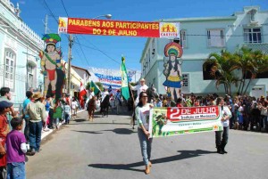 A vila e Caetité teve grande influência nas luta pela independência da Bahia, porisso, até os diasde hoje, o 2 de Julho e comemorado na cidade. Foto Arquivo Rev Integração Bahia