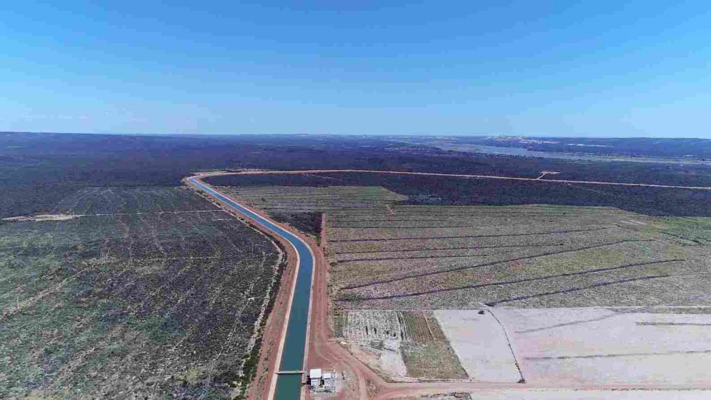 Projeto Baixio de Irecê será o maior da América Latina: a concessionária deverá investir na infraestrutura do projeto o valor estimado de R$ 1 bilhão e gerar 180 mil empregos diretos e indiretos. Foto: Codevasf / divulgação