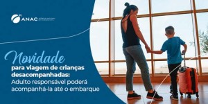 Salas de embarque e desembarque poderão ser acessadas por responsável de passageiro menor que viaja desacompanhado em voos domésticos. (Divulgação)