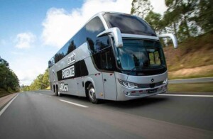 Rigorosamente testados no Brasil, Peru, Chile e México, O500 equipados com Motor OM460LA acoplado com a transmissão automatiza ZF Traxon, se destacam pela robustez e economia no trem de força dos novos ônibus. Foto: Divulgação