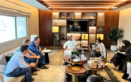 A reunião do ministro da Agricultura e Pecuária, Carlos Fávaro, com o ministro de Comércio Exterior dos Emirados Árabes Unidos, Thani bin Ahmed Al Zeyoudi, na manhã de quinta-feira (3), em Dubai, encerrou os compromissos da missão oficial do Mapa na Ásia. Foto: www.gov.br/agricultura