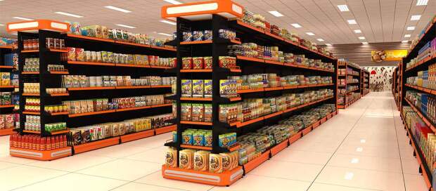 A ruptura média das redes de varejo alimentar é de 15,8%, quando pelo menos 50% dos fornecedores utilizam promotores para atuar na reposição de itens nas prateleiras. Foto: Amapa- fabricante de gôndolas / reprodução