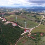 A Tradener inaugurou em 2021 um parque eólico no município de Pindaí, região Sudoeste da Bahia, com 34 aerogeradores de 2,35 MW cada. (Foto: divulgação / Tradener