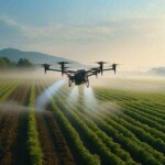 Pesquisas realizadas pela Embrapa Soja constataram o impacto positivo na produtividade das plantações com o uso de drones. Foto: Sonhagro / divulgação