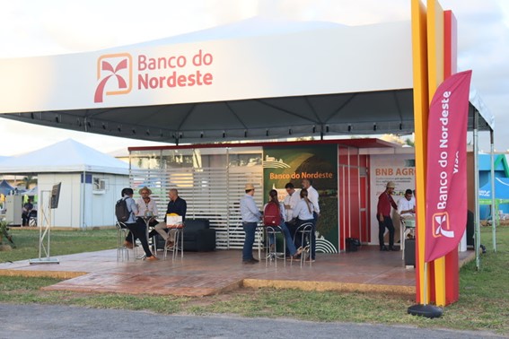 Estande do Banco do Nordeste na AgroRosário 2024. Crédito: Lorena Passos (ASCOM/BNB)