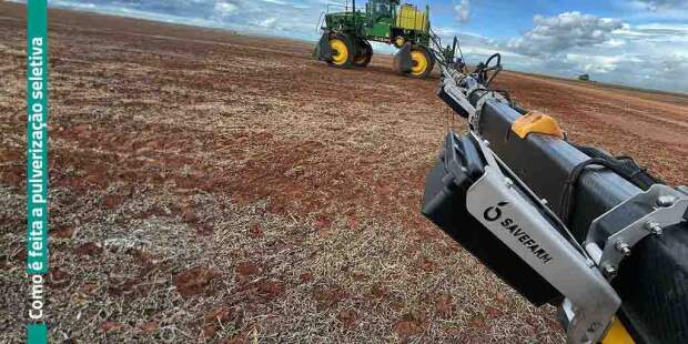 SaveFarm, desenvolvido pela Eirene Solutions, possui tecnologia que já registrou redução de 98% no uso de herbicidas. Tecnologia é um dos destaques da maior feira de agropecuária do Brasil. (Divulgação/SaveFarm)
