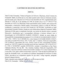 EDITAL_ LOTEAMENTO BARON CONNECT +