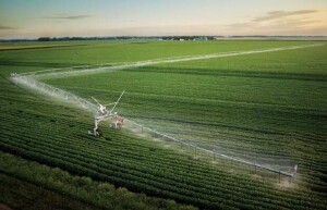 Sistema pivô corner foi desenvolvido para proporcionar o máximo de aproveitamento da irrigação em terrenos com bordas irregulares. (Divulgação