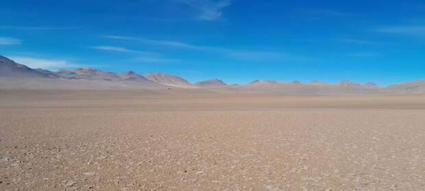 Vista de Pampa La Bola, Parque Astronômico do Atacama, no Chile, selecionado para receber o projeto SWGO. Após instalado, será o primeiro observatório de raios-gama de amplo campo de visão do Hemisfério Sul. (Cesar Ocampo, AAP)