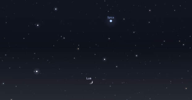 A ocultação de estrelas brilhantes pela Lua não é comum. (Divulgação)