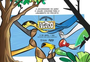 A proposta já vislumbra expansão para escolas de todo o Brasil, com versões impressas, digitais e até jogos educativos, reforçando o compromisso da Universidade do Agro com uma educação mais consciente e conectada ao campo. (Arte: divulgação).