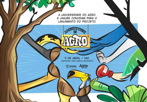 A proposta já vislumbra expansão para escolas de todo o Brasil, com versões impressas, digitais e até jogos educativos, reforçando o compromisso da Universidade do Agro com uma educação mais consciente e conectada ao campo. (Arte: divulgação).