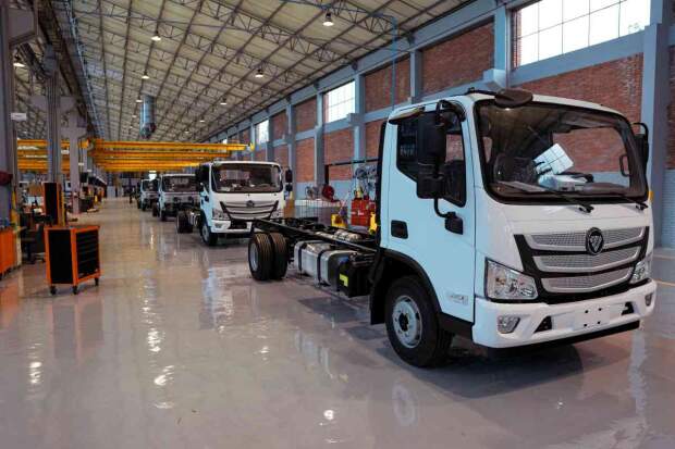 Linha de montagem da Foton em Caxias do Sul – (Divulgação)