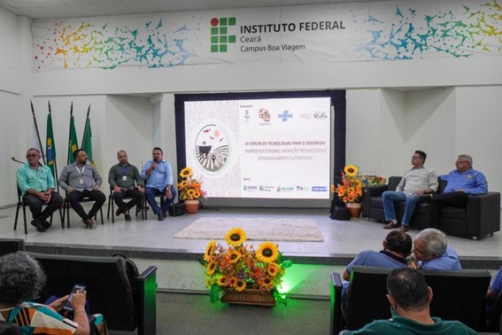 Fórum destaca soluções criadas com apoio do MIDR e do Centro de Inovação e Difusão de Tecnologias para o Semiárido (CIDTS). (Foto: Mariana Alves/SDR)