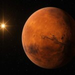 Embora a maior aproximação ocorra ainda durante o dia (14h 14min), o evento poderá ser observado cerca de 40 minutos após o pôr do Sol, quando os dois objetos celestes aparecerão extremamente próximos no céu, pouco acima do horizonte Oeste. (Divulgação