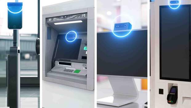 Com o sistema de identificação por câmera HID U.ARE.U, o atendimento fica ainda mais ágil e seguro - com duplo fator de autenticação (digital e facial) - para realizar saques e outros serviços a partir de 2026. (Divulgação)