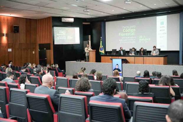Evento realizado em Brasília propôs uma ação coletiva para fortalecer marco legal do uso da terra no país, ressaltando as responsabilidades compartilhadas. (Crédito foto: Caio Santana)