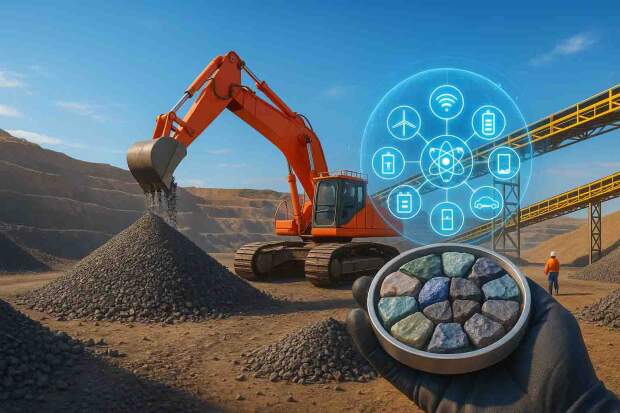 Reservas minerais colocam o país em posição estratégica, porém o avanço depende de capacidade de processamento e mão de obra especializada. (Terras-raras-e-a-cadeia-de-tecnologia / Itaú)