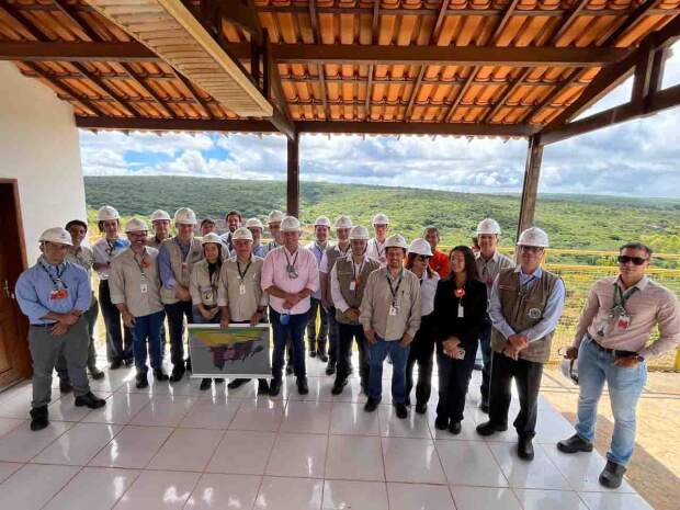 Comitiva visita Mina do Engenheiro. (Divulgação)