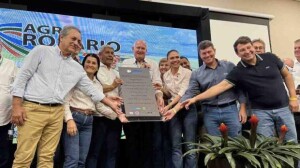 Na presença do governador a Abapa inaugurou o novo posto policial do distrito do Rosário, da parceria entre o setor produtivo e o poder público, Associação de Agricultores e Irrigantes da Bahia (Aiba), Polícia Militar da Bahia, Prefeitura de Correntina e o Programa para o Desenvolvimento da Agropecuária (Prodeagro). (Foto: divulgação Abapa)