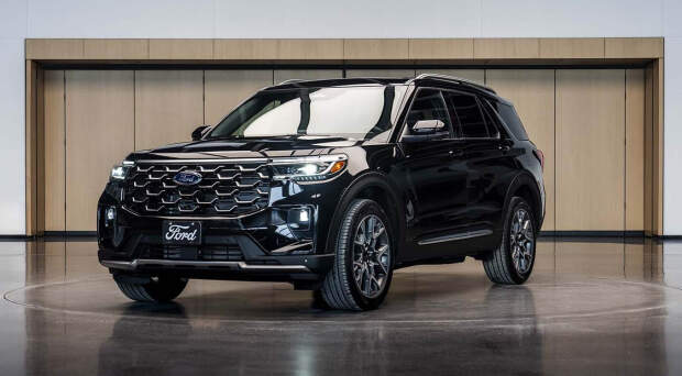 O veículo celebra a conexão em comum com a cidade de Chicago, onde o Pontífice nasceu e a fábrica da Ford opera há mais de 100 anos. (Foto: divulgação)