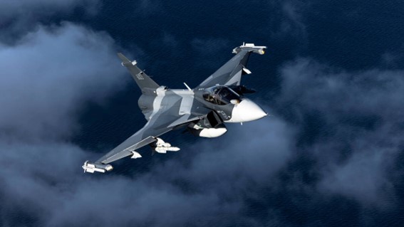 Ucrânia pretende adquirir um lote inicial de até 20 caças Gripen E/F, e a Suécia pretende doar até 16 aeronaves Gripen C/D à Ucrânia. O governo sueco também anunciou a destinação de recursos para substituir as aeronaves Gripen que serão doadas. (Divulgação)