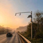 Tecnologia desenvolvida no Brasil usa IA e análise de tráfego em tempo real para prever congestionamentos, riscos operacionais e impactos da neblina nas estradas. (COMPSIS/Divulgação).