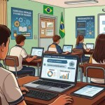 Com a rápida expansão da Inteligência Artificial nas salas de aula, especialistas alertam que o desafio deixou de ser ensinar respostas e passou a ser formar alunos capazes de questionar, interpretar e pensar por conta própria. (IA-nas-escolas / Divulgação)