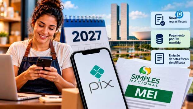 o limite de faturamento do MEI, a necessidade de inscrição no CNPJ e o split payment. (Imagem ilustrativa Gerada por IA - Finanças Públicas)